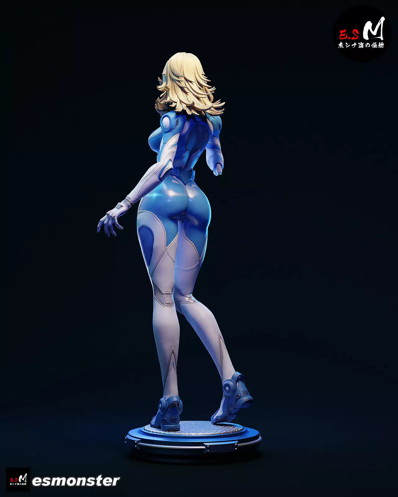 Invisible Woman CHARACTER BY ESM 2 pose 3D print model_24