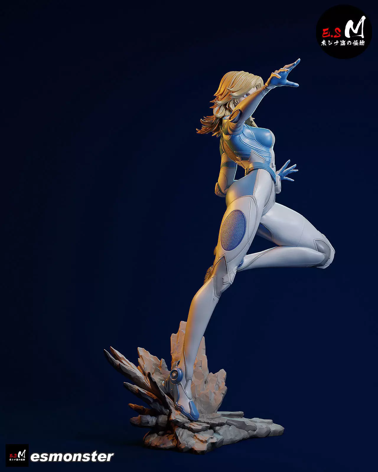 Invisible Woman CHARACTER BY ESM 2 pose 3D print model_2