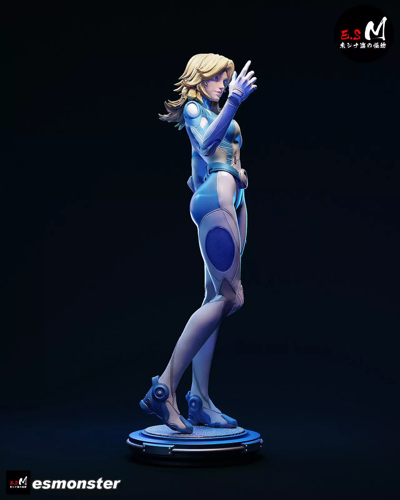 Invisible Woman CHARACTER BY ESM 2 pose 3D print model_22