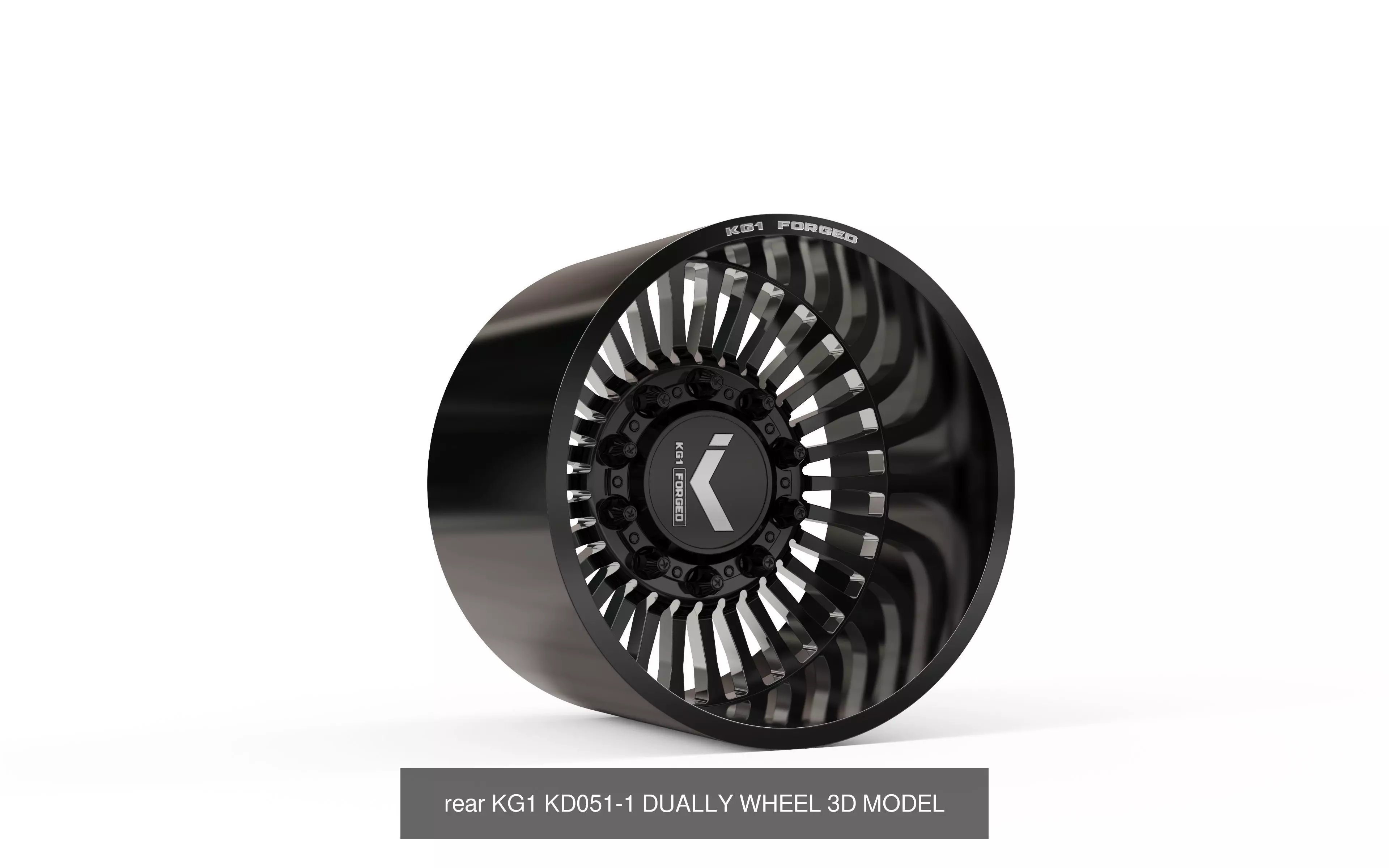 best seller KG1 forged dually wheels 3D Model Collection_12