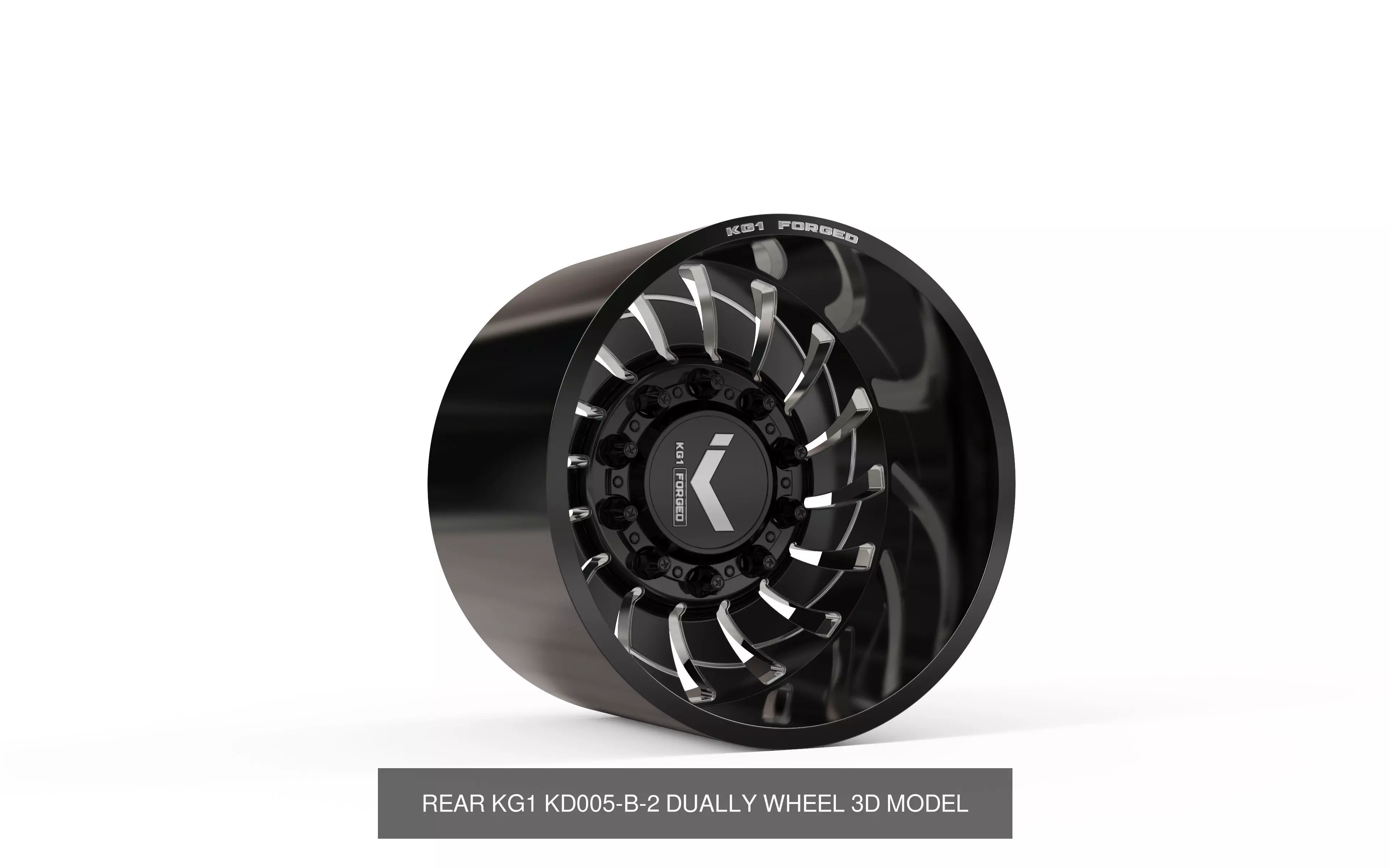 best seller KG1 forged dually wheels 3D Model Collection_7