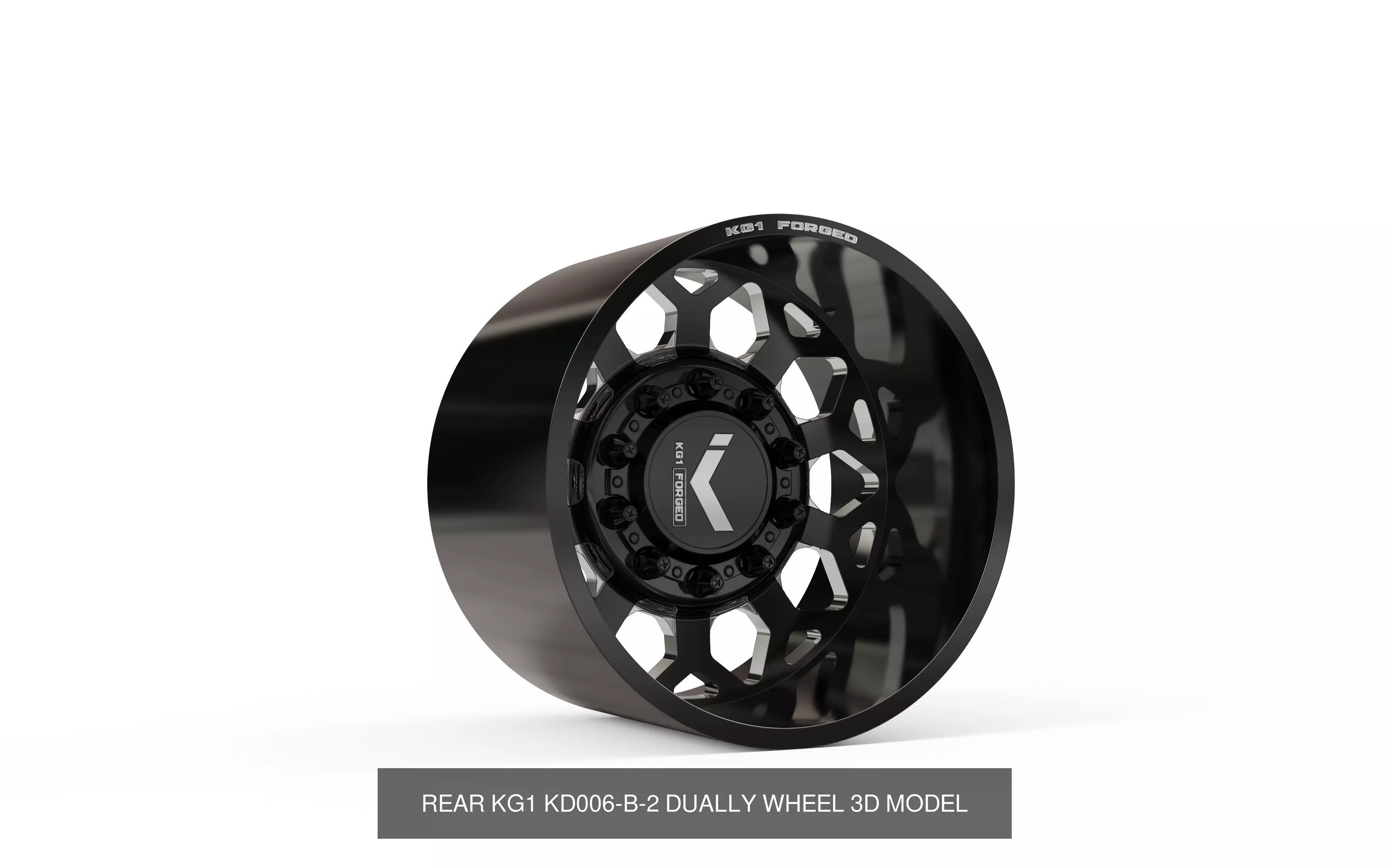 best seller KG1 forged dually wheels 3D Model Collection_8
