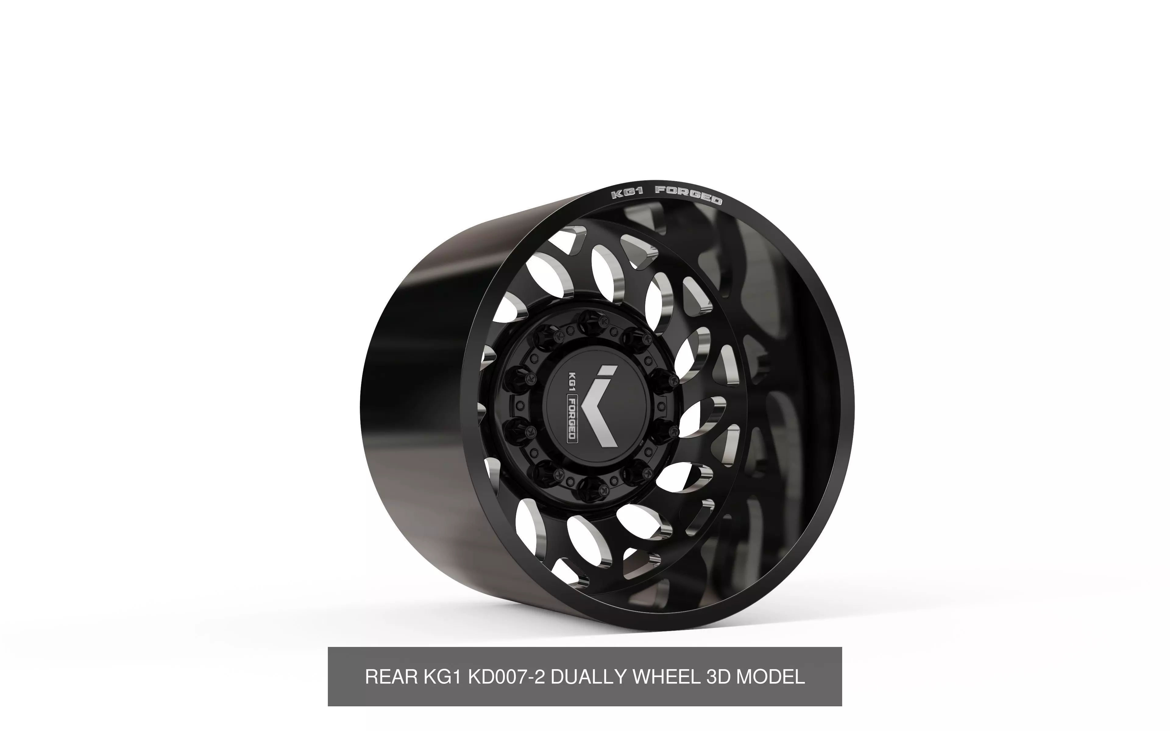 best seller KG1 forged dually wheels 3D Model Collection_9
