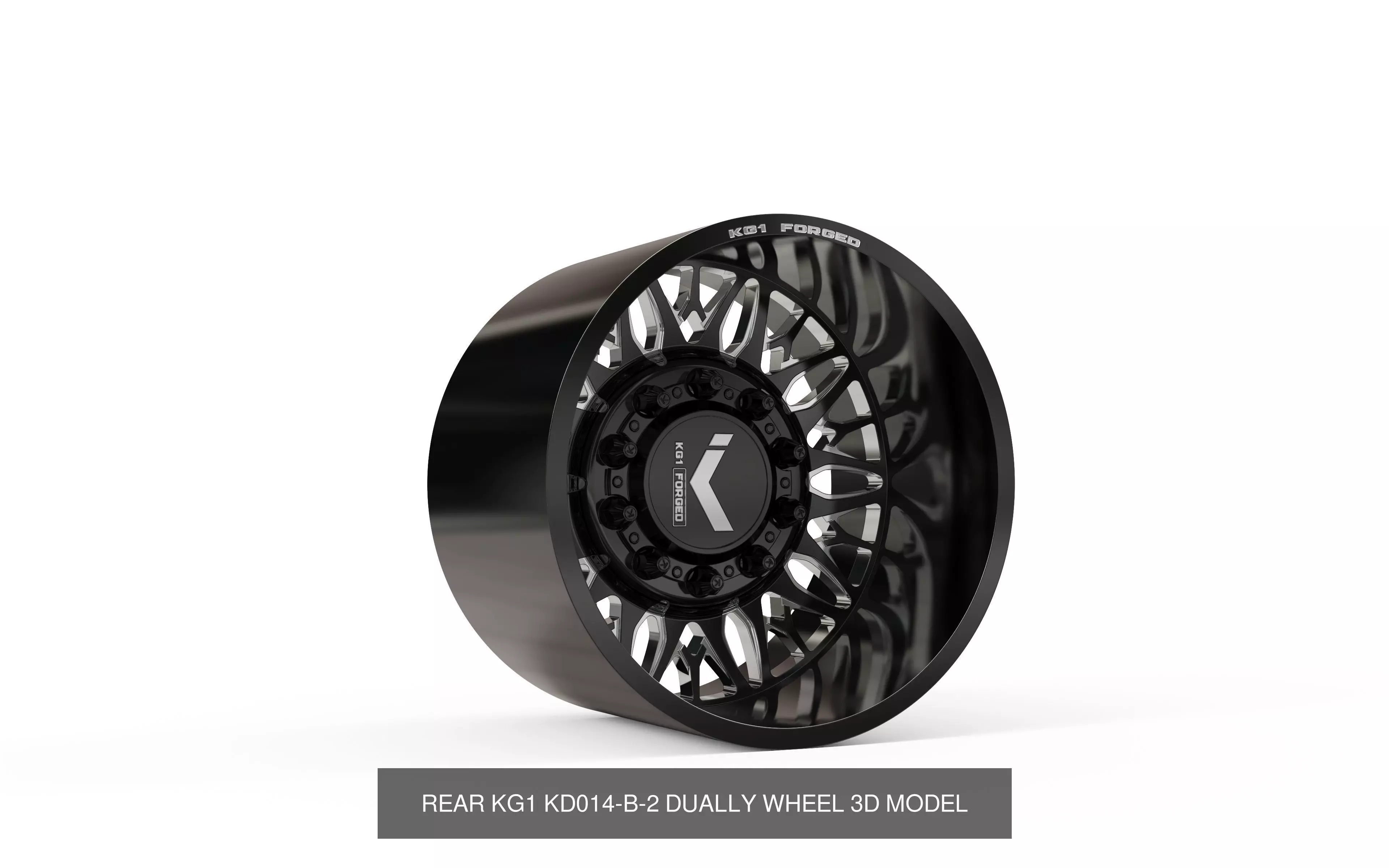 best seller KG1 forged dually wheels 3D Model Collection_10