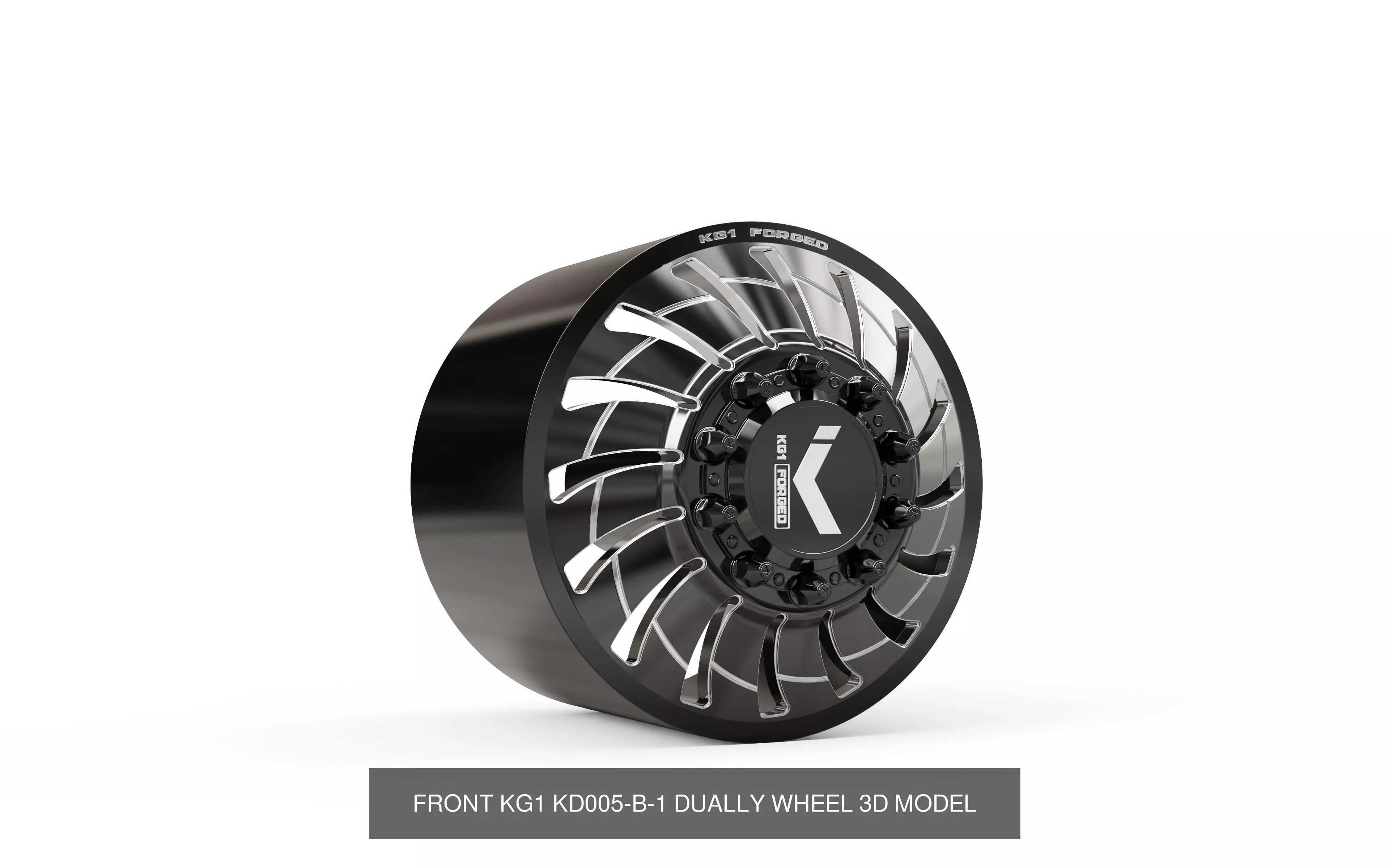 best seller KG1 forged dually wheels 3D Model Collection_1