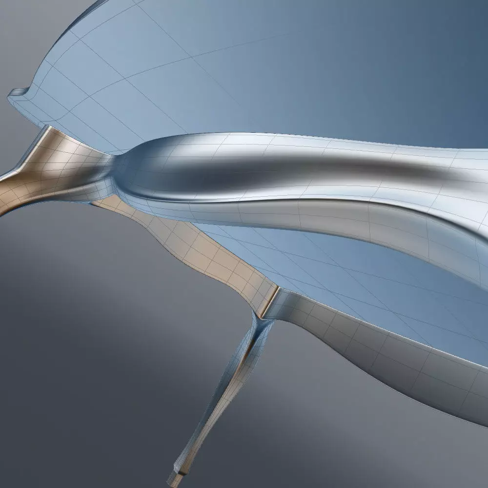 Acrylic Coffee Table in Classic Style 3D model_22