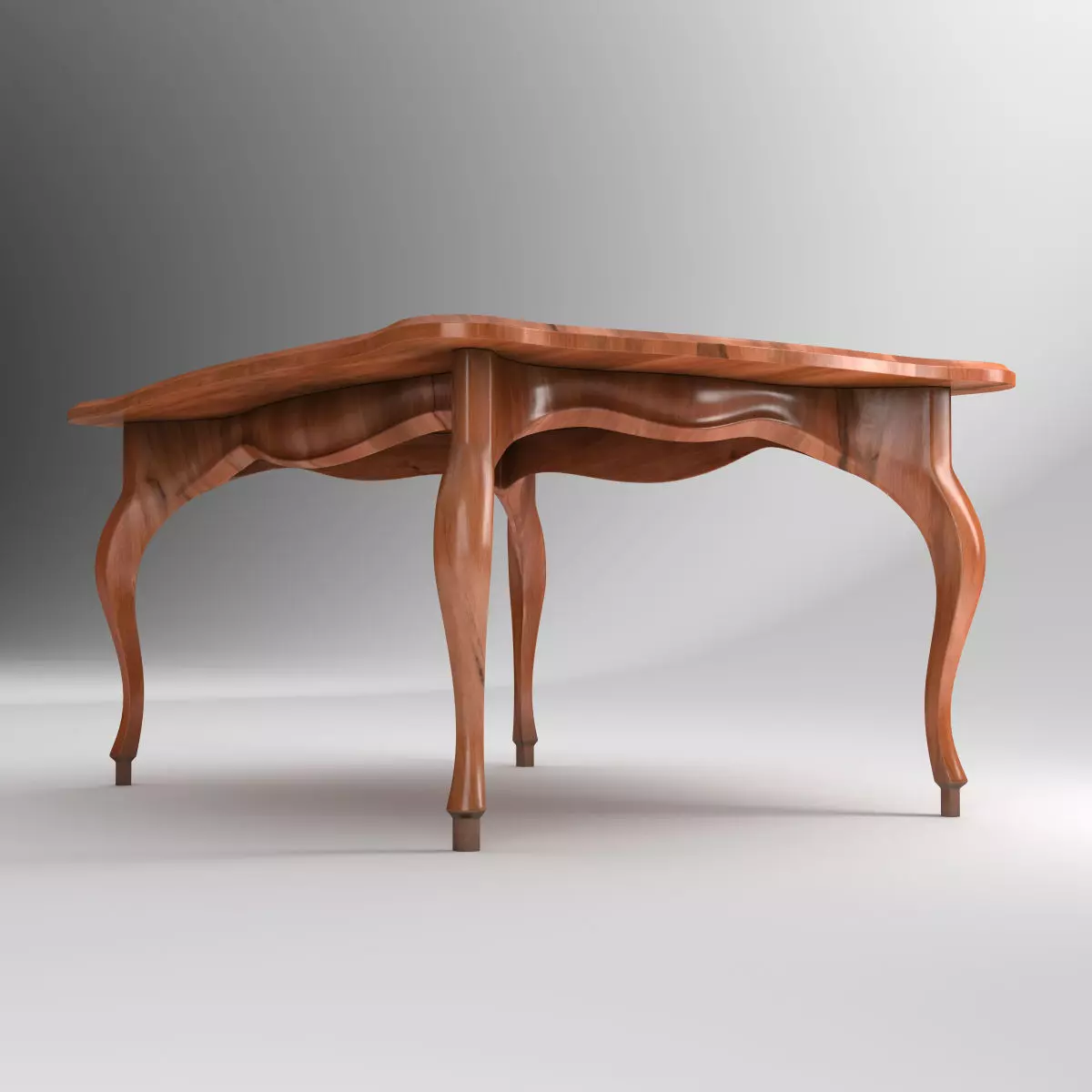 Acrylic Coffee Table in Classic Style 3D model_7