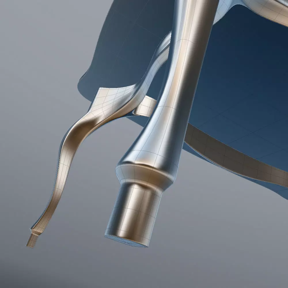 Acrylic Coffee Table in Classic Style 3D model_19