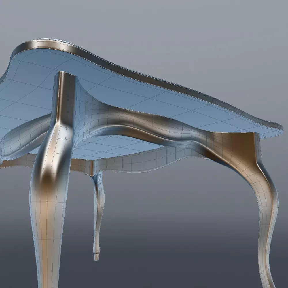 Acrylic Coffee Table in Classic Style 3D model_23