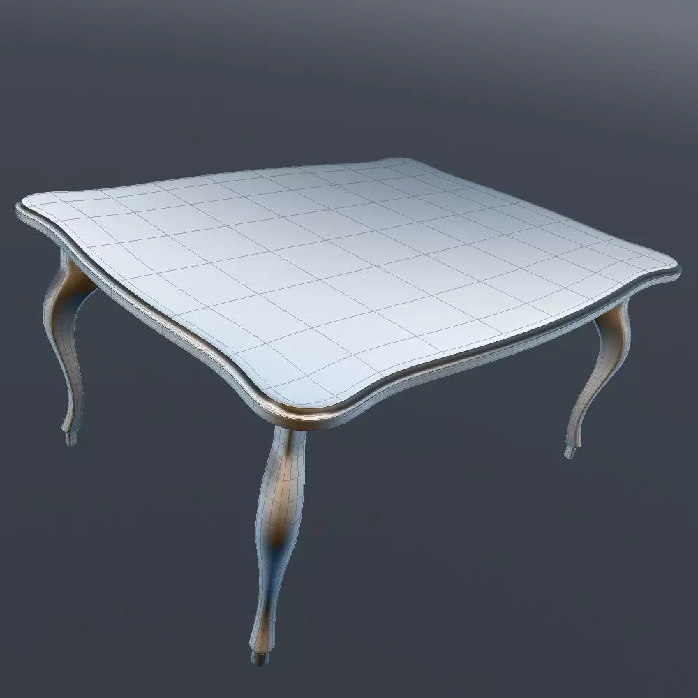 Acrylic Coffee Table in Classic Style 3D model_21