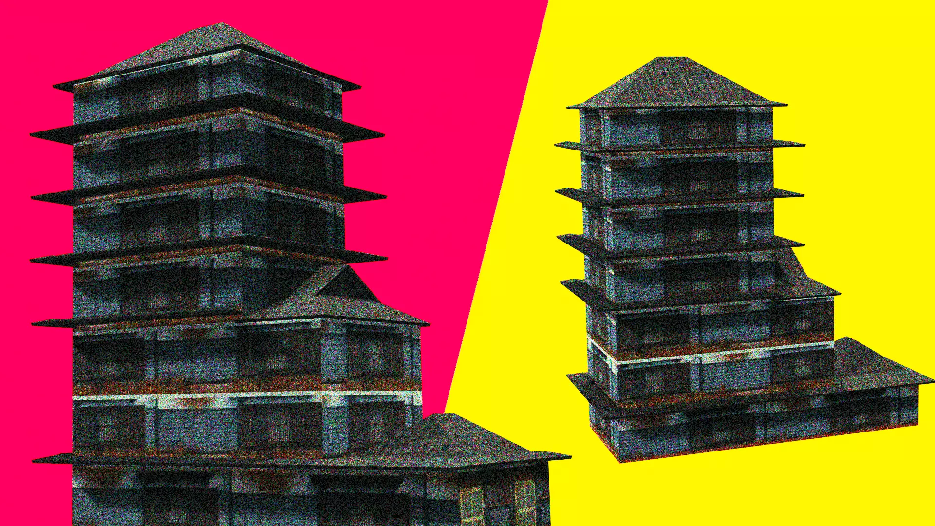 Edo Japanease Building - Super Lowpoly Low-poly 3D model