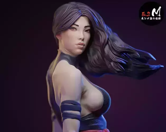 Psylocke CHARACTER BY ESM 3D print model