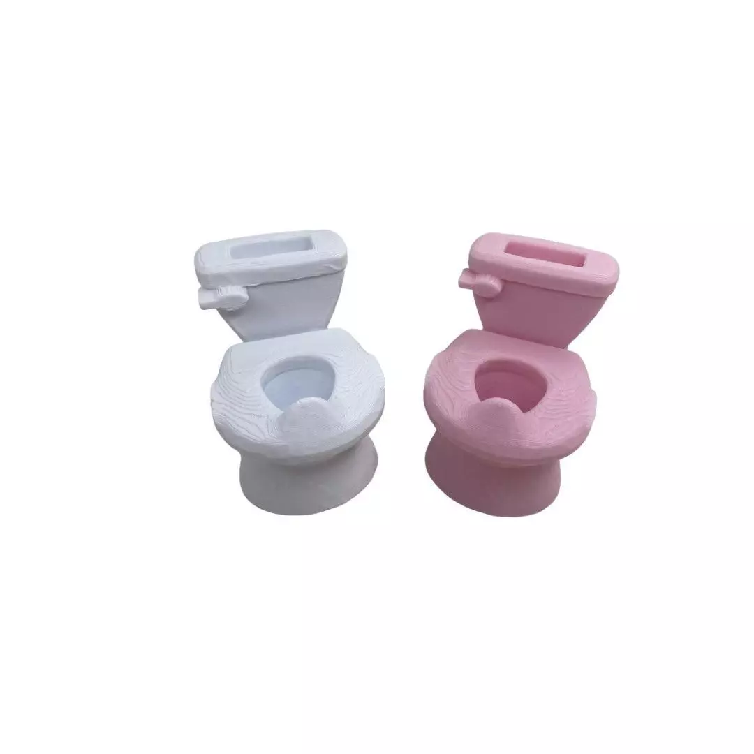 112 Scale Kids Potty STL FBX OBJ Miniature Dollhouse Toilet 3D print model_0