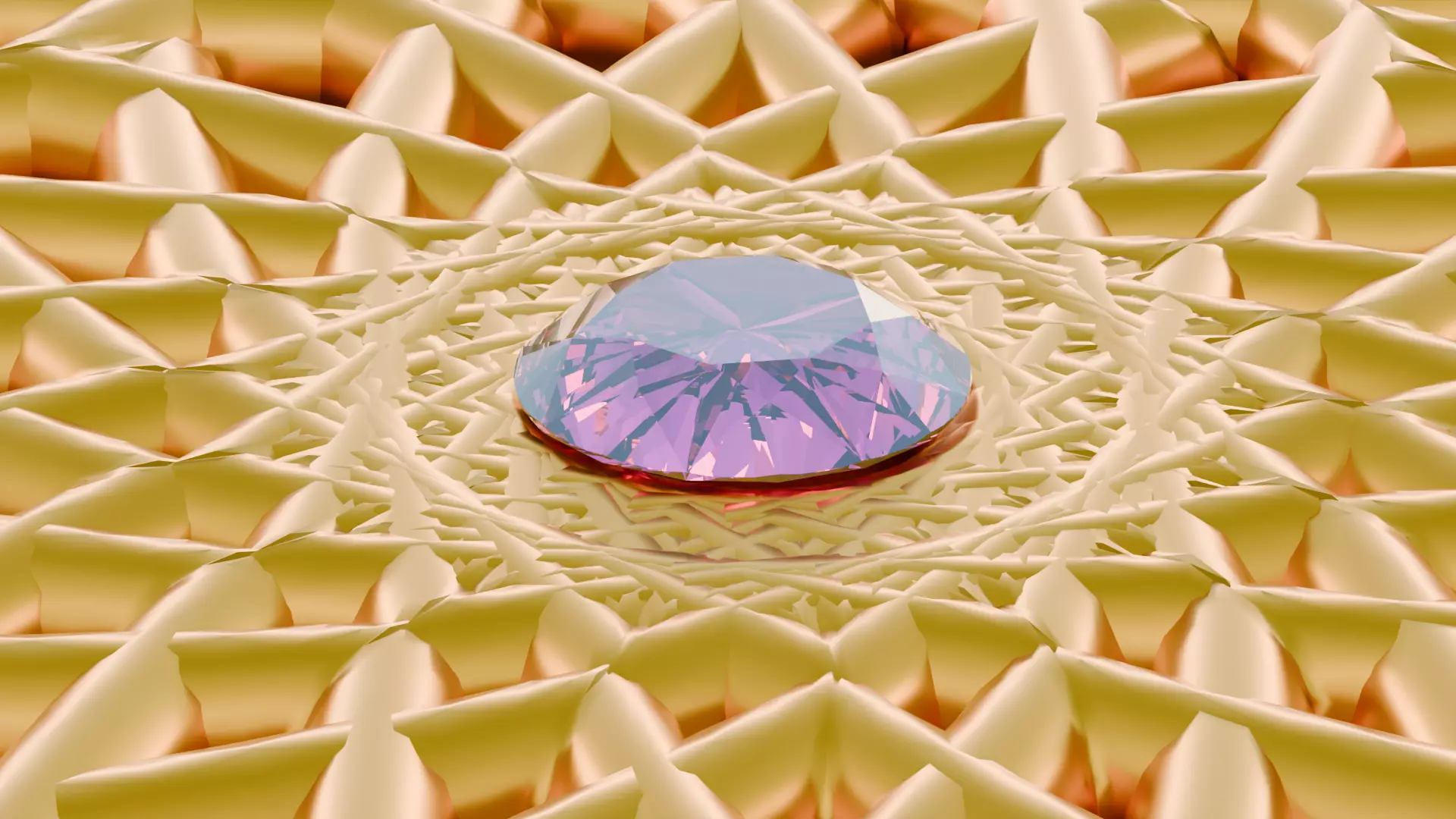 GOLDEN MANDALA DIAMOND 3D model_2