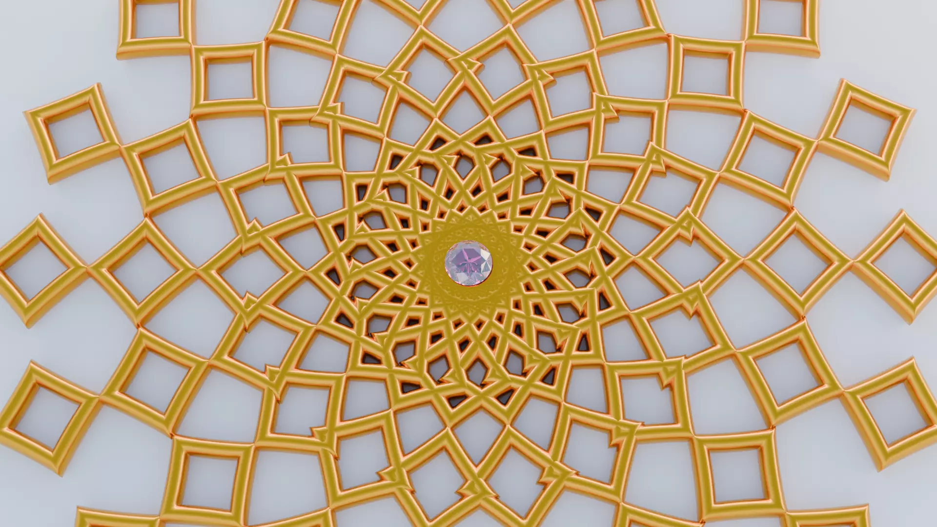 GOLDEN MANDALA DIAMOND 3D model_3