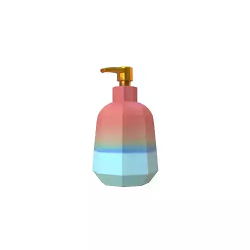 Gradient color lotion container