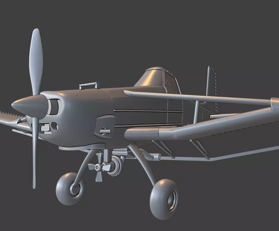 Cessna 188 AG WAGON 3D print model_3