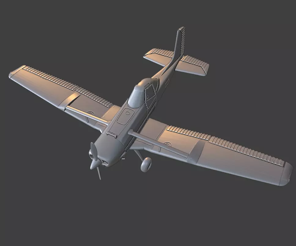 Cessna 188 AG WAGON 3D print model_1