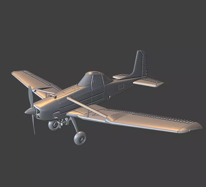Cessna 188 AG WAGON 3D print model_0