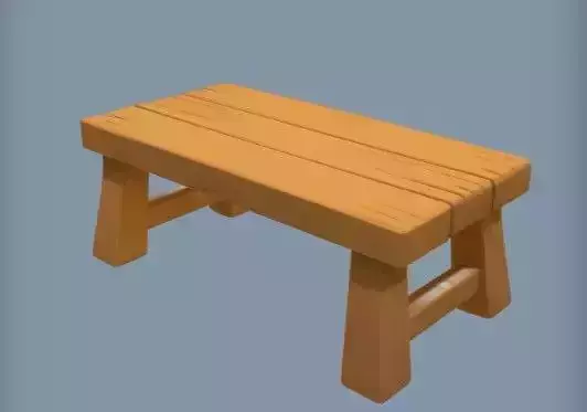 Small wooden bench or stool