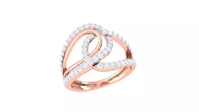 Exquisite Intertwined  Ring