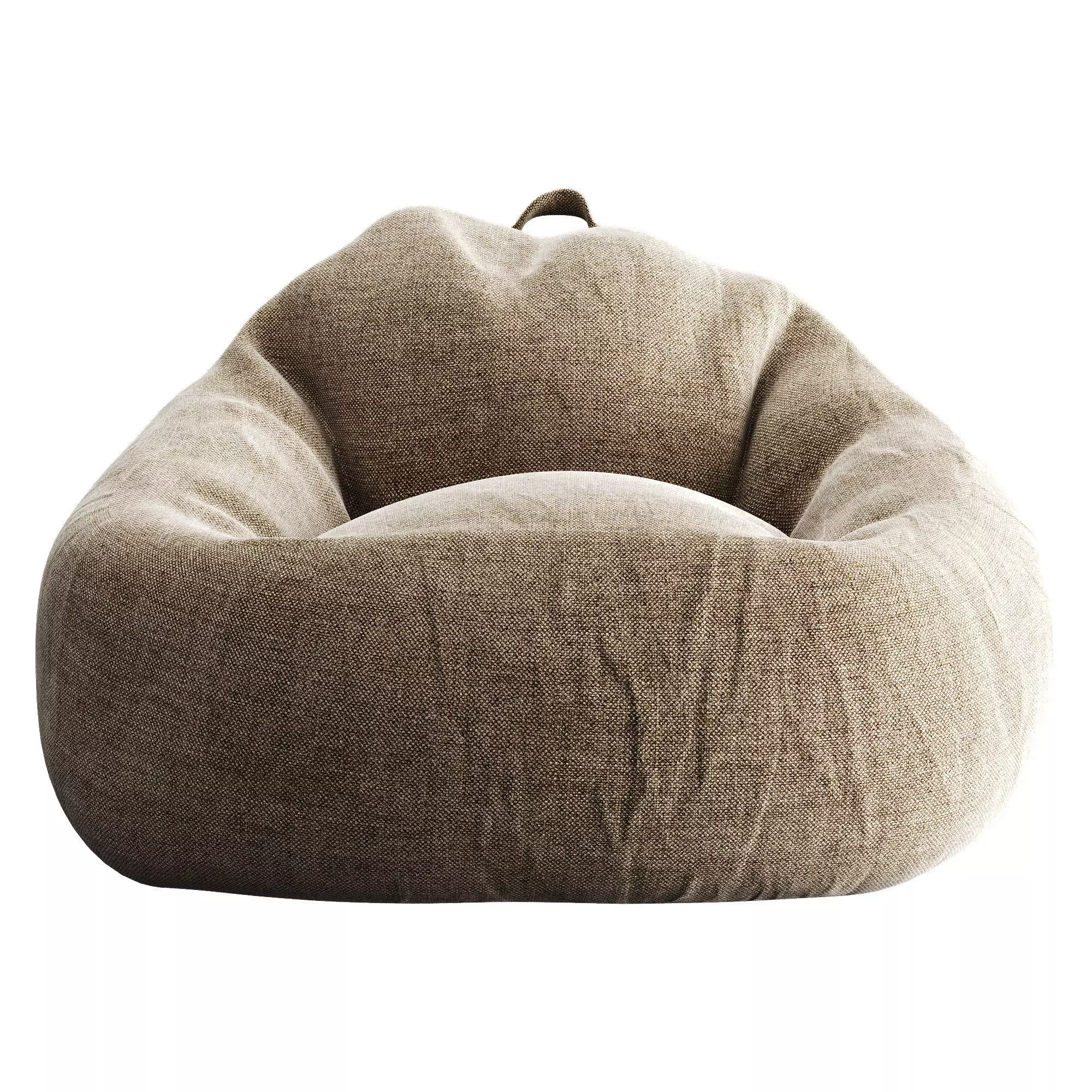 Bean Bag Low-poly 3D model_32