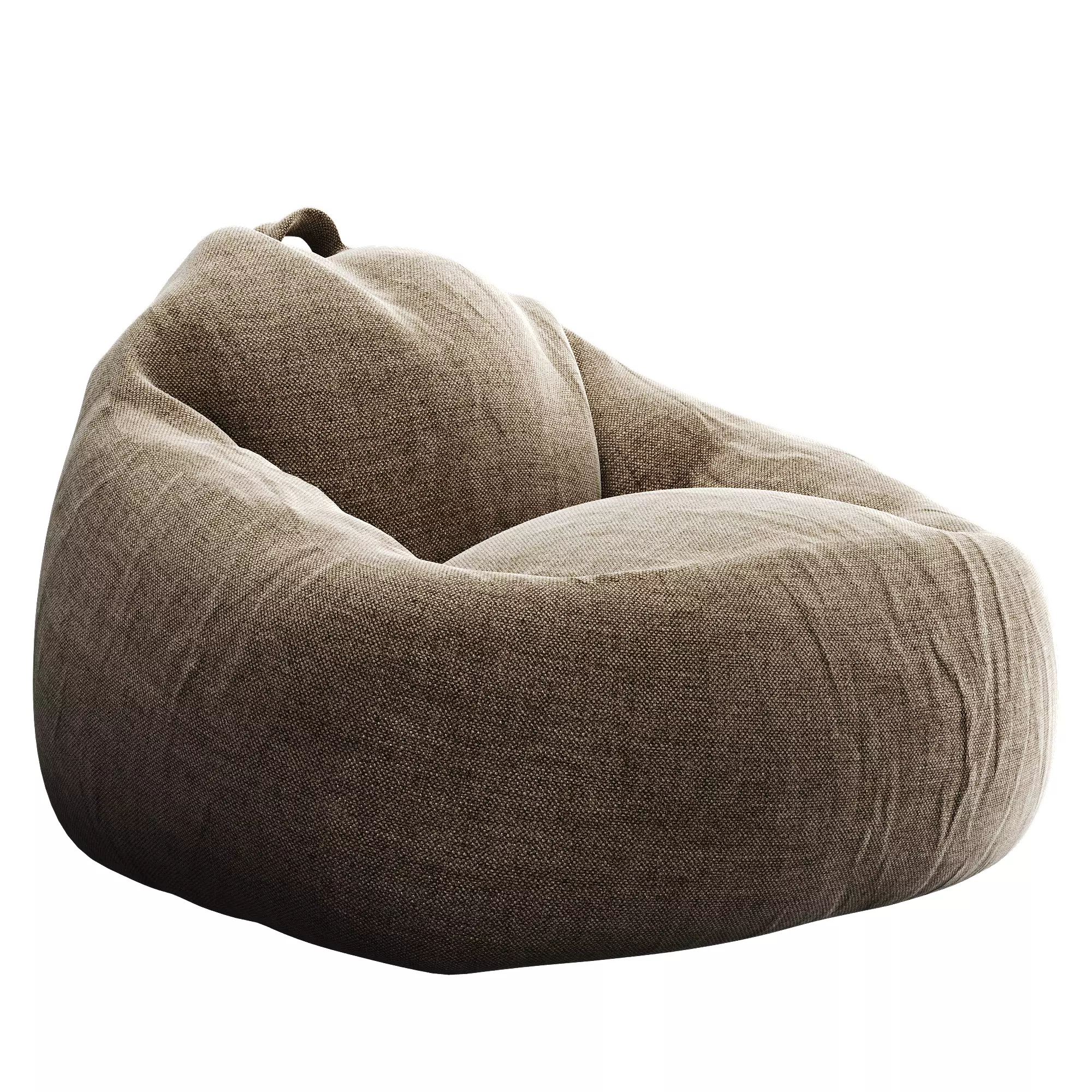 Bean Bag Low-poly 3D model_38