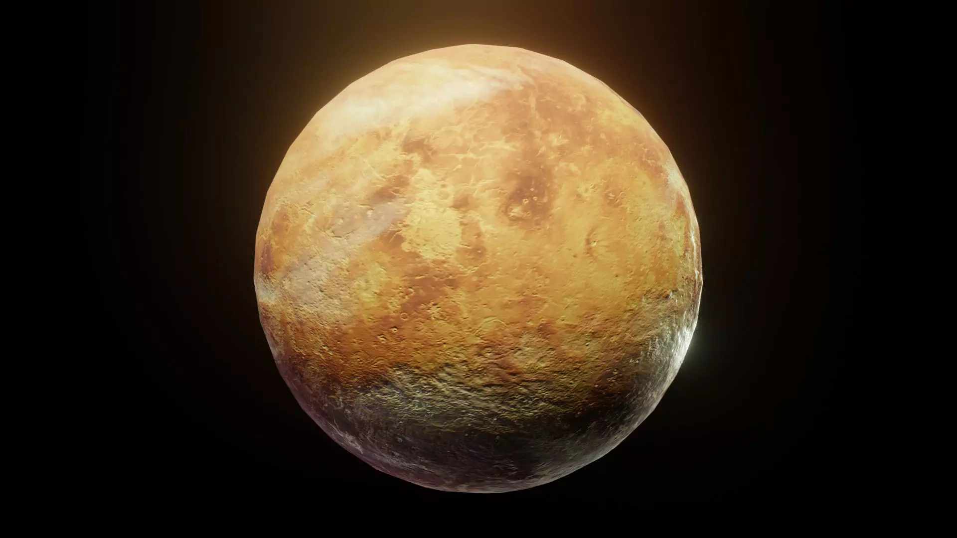 Photorealistic Solar System 3D Model With 25 Sci-Fi Music Tracks Low-poly 3D model_7