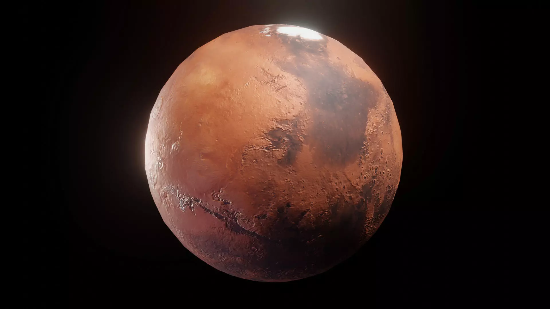 Photorealistic Solar System 3D Model With 25 Sci-Fi Music Tracks Low-poly 3D model_14