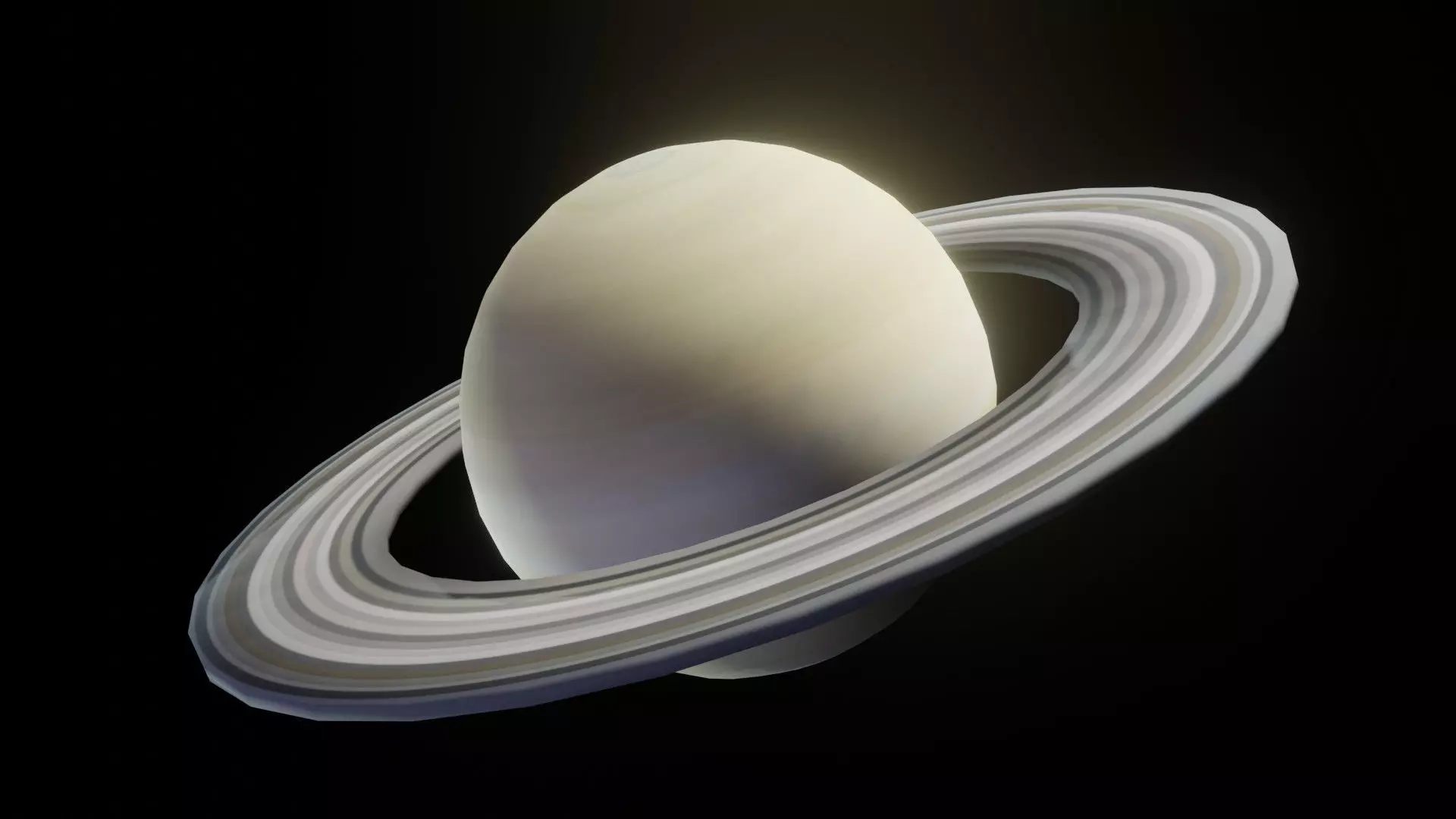 Photorealistic Solar System 3D Model With 25 Sci-Fi Music Tracks Low-poly 3D model_18