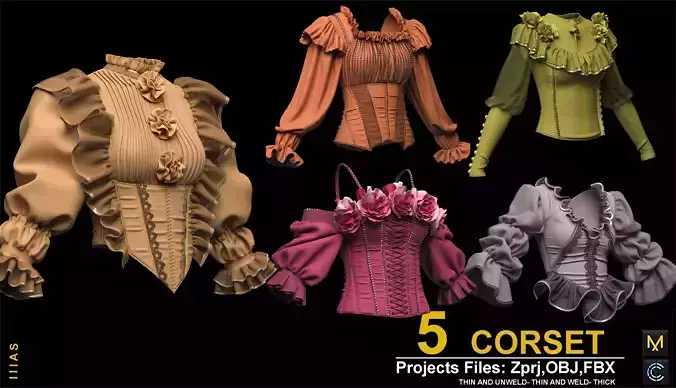 CORSET  3D model