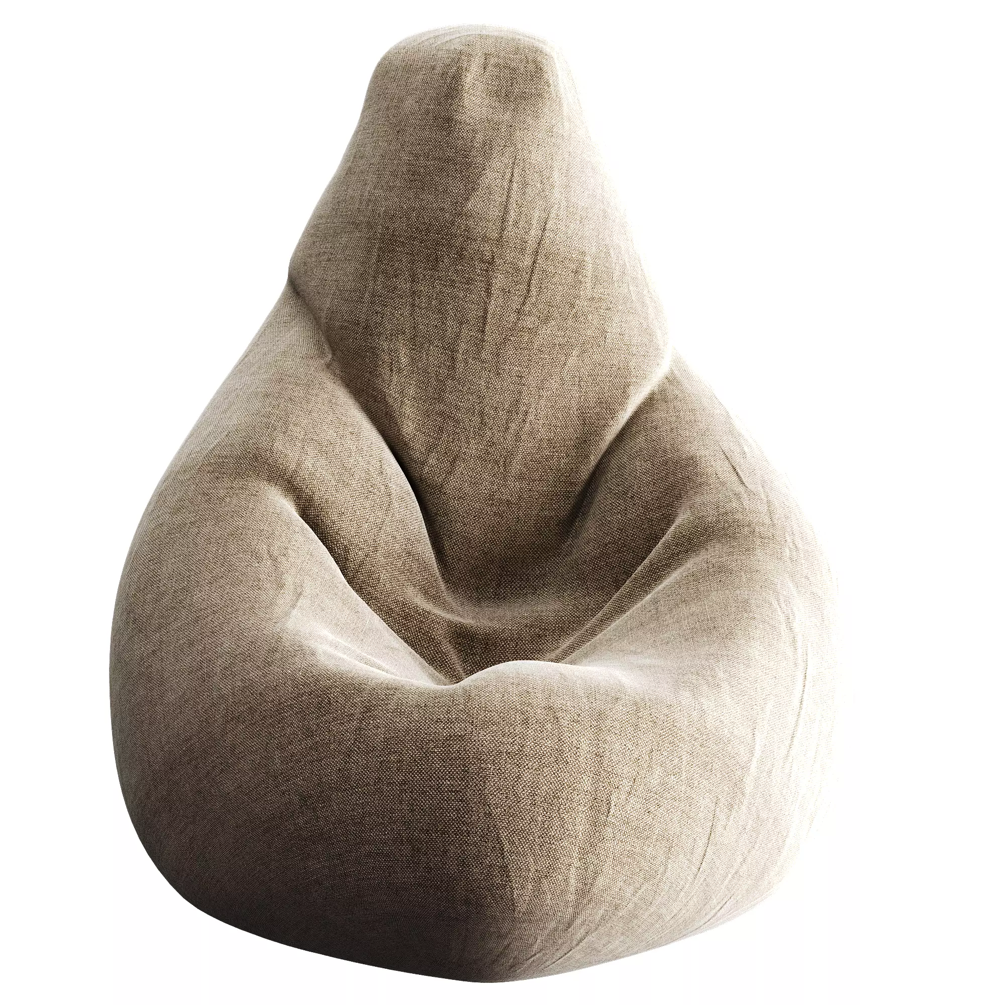 Bean Bag Low-poly 3D model_42