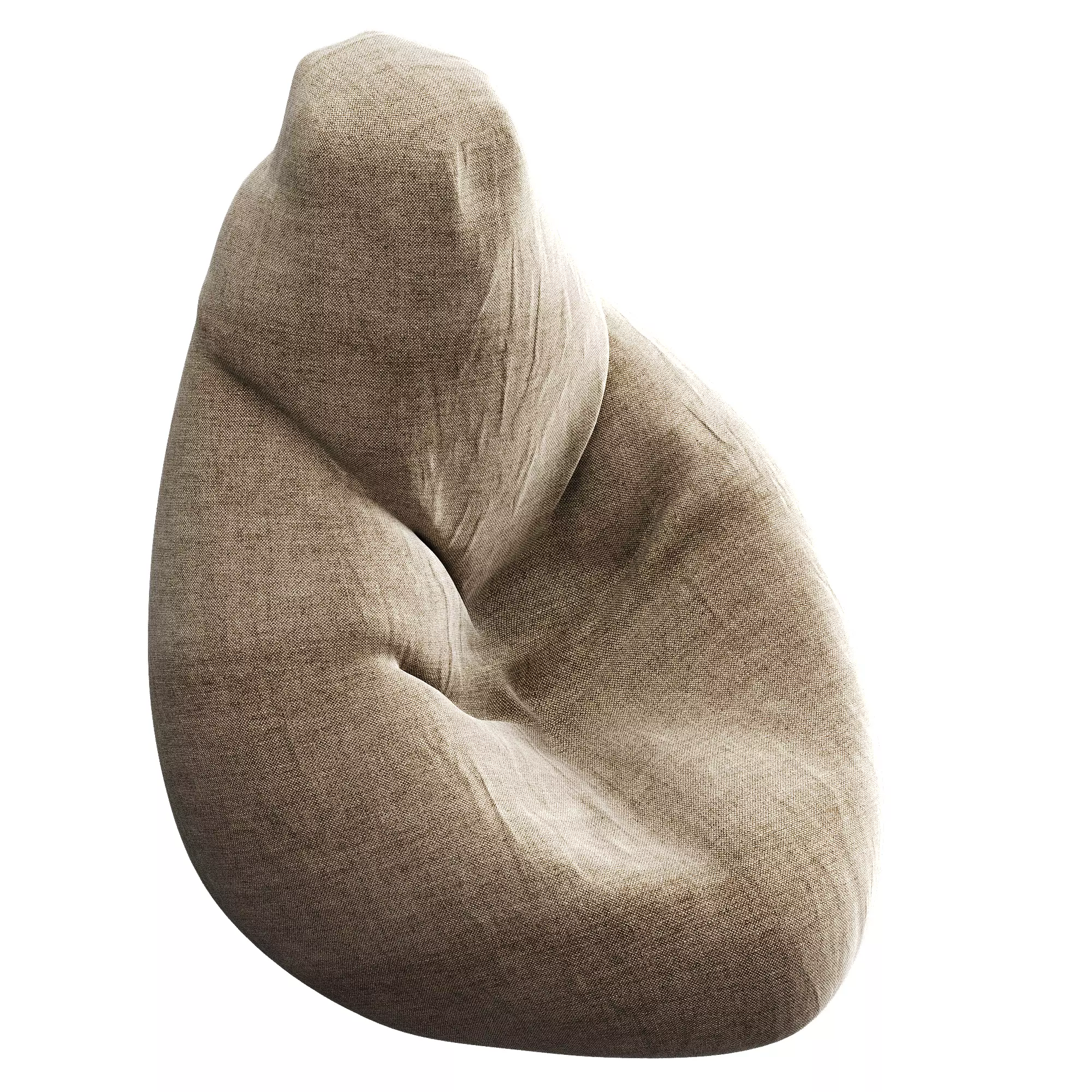 Bean Bag Low-poly 3D model_48