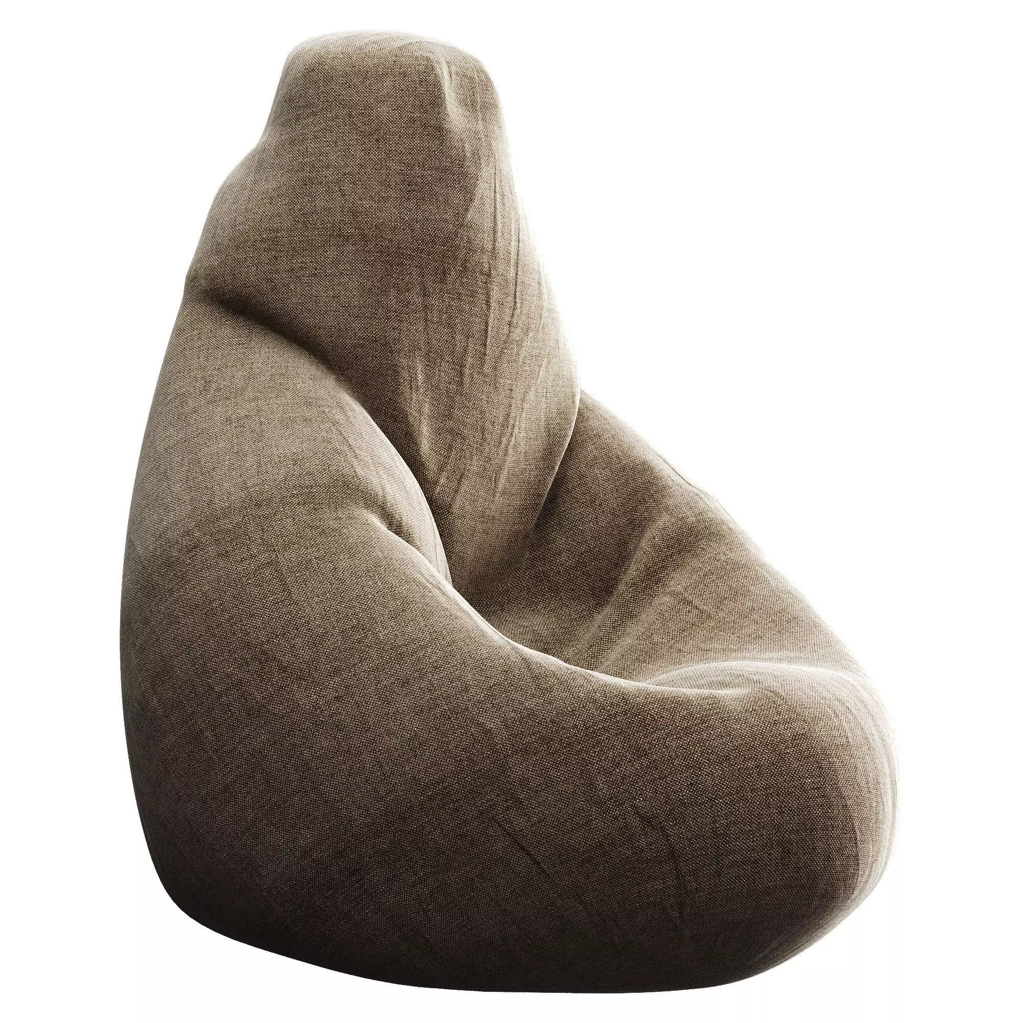 Bean Bag Low-poly 3D model_50