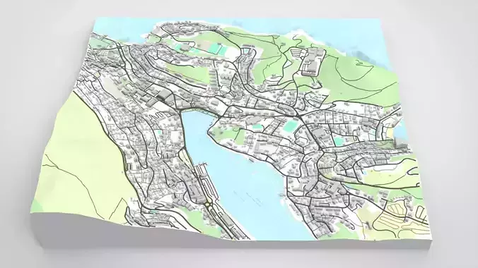 Cityscape Dubrovnik Croatia 3D model