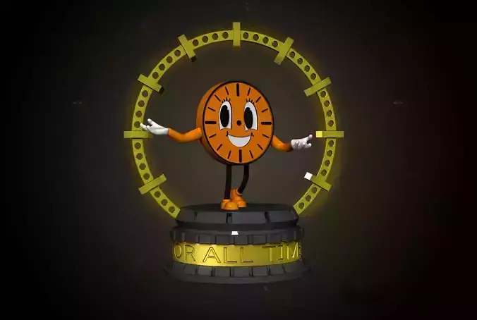 Miss Minutes 3D print model