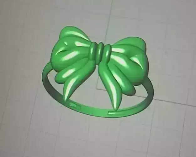 Minimalist bow tie ring