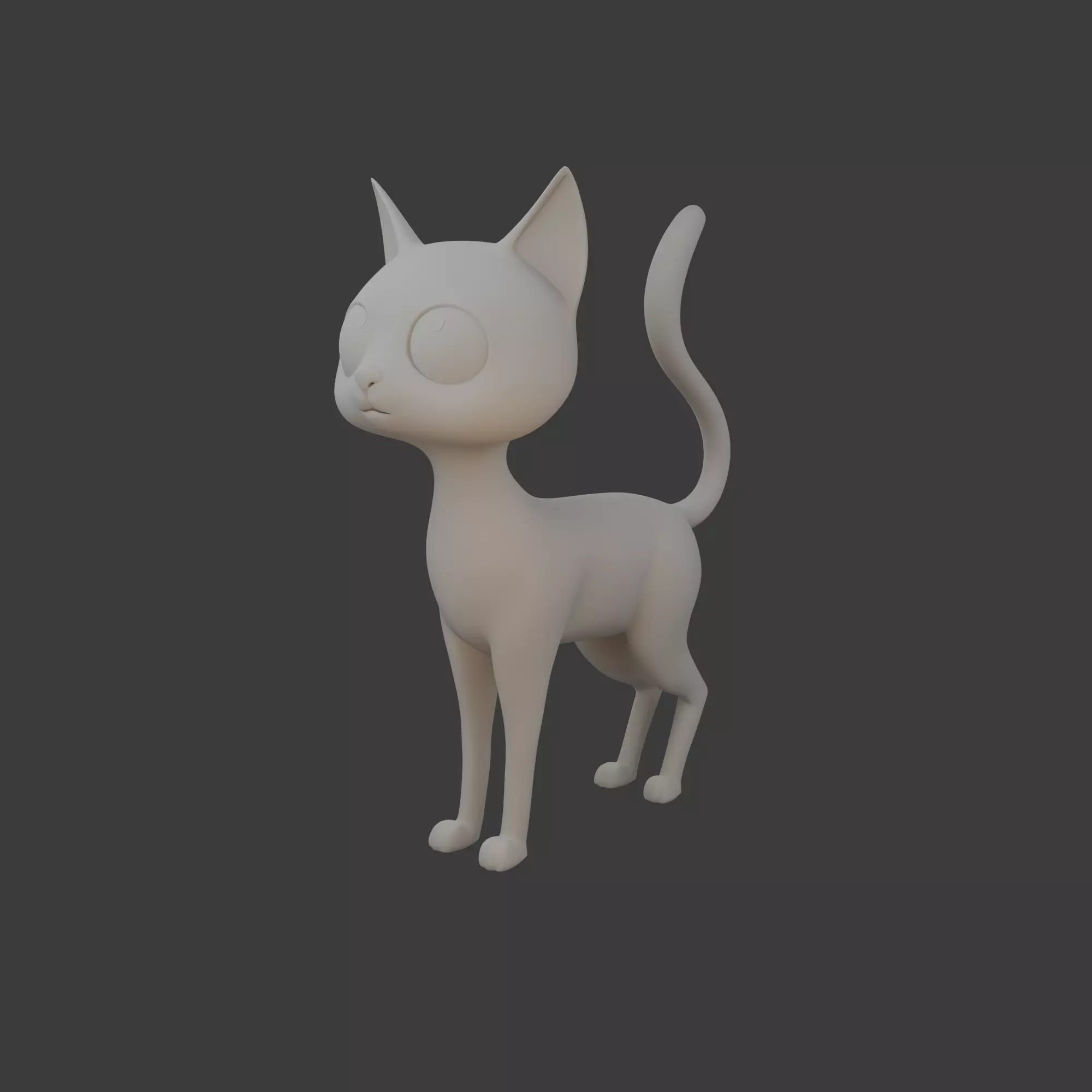 Cat cartoon 03 3D model_13