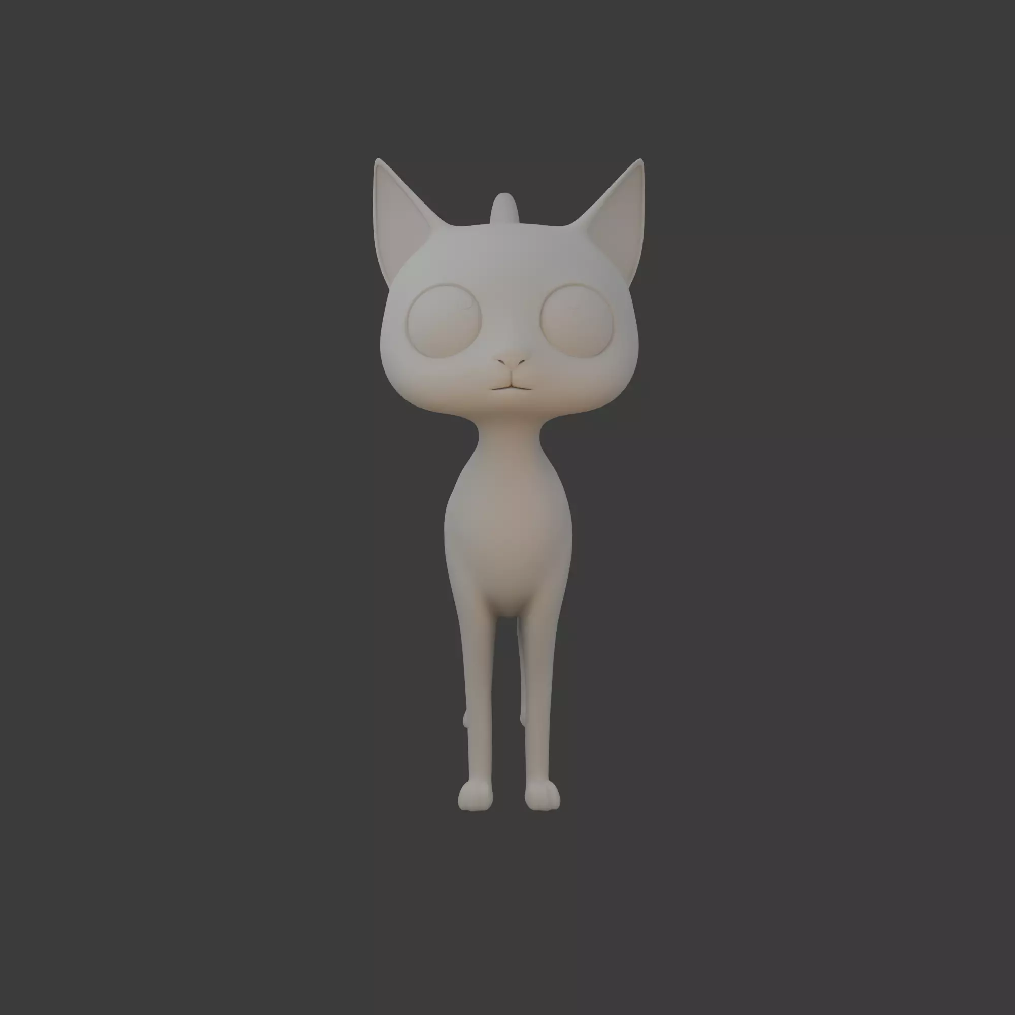 Cat cartoon 03 3D model_15
