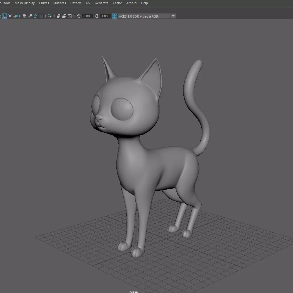 Cat cartoon 03 3D model_20