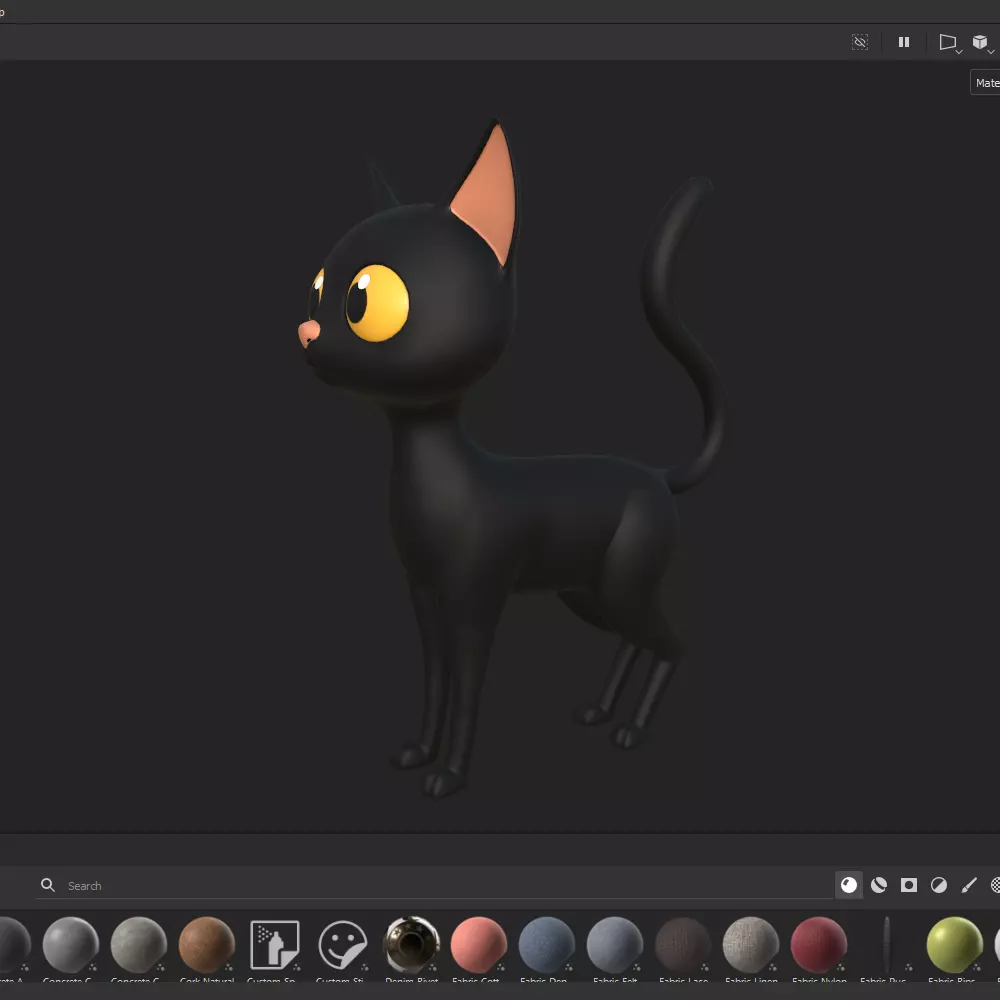 Cat cartoon 03 3D model_26