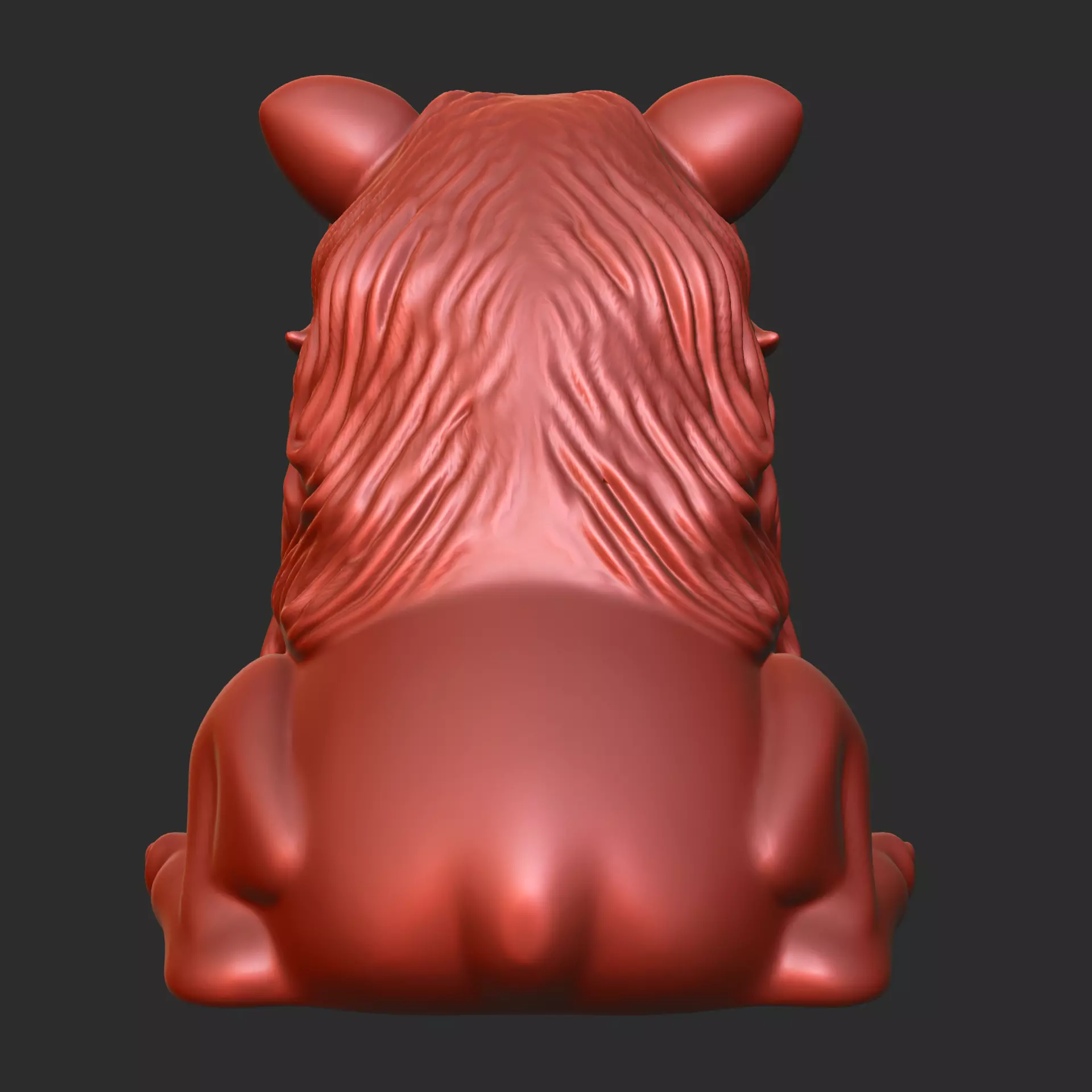 Lion Head Key Bowl 3D print model_6