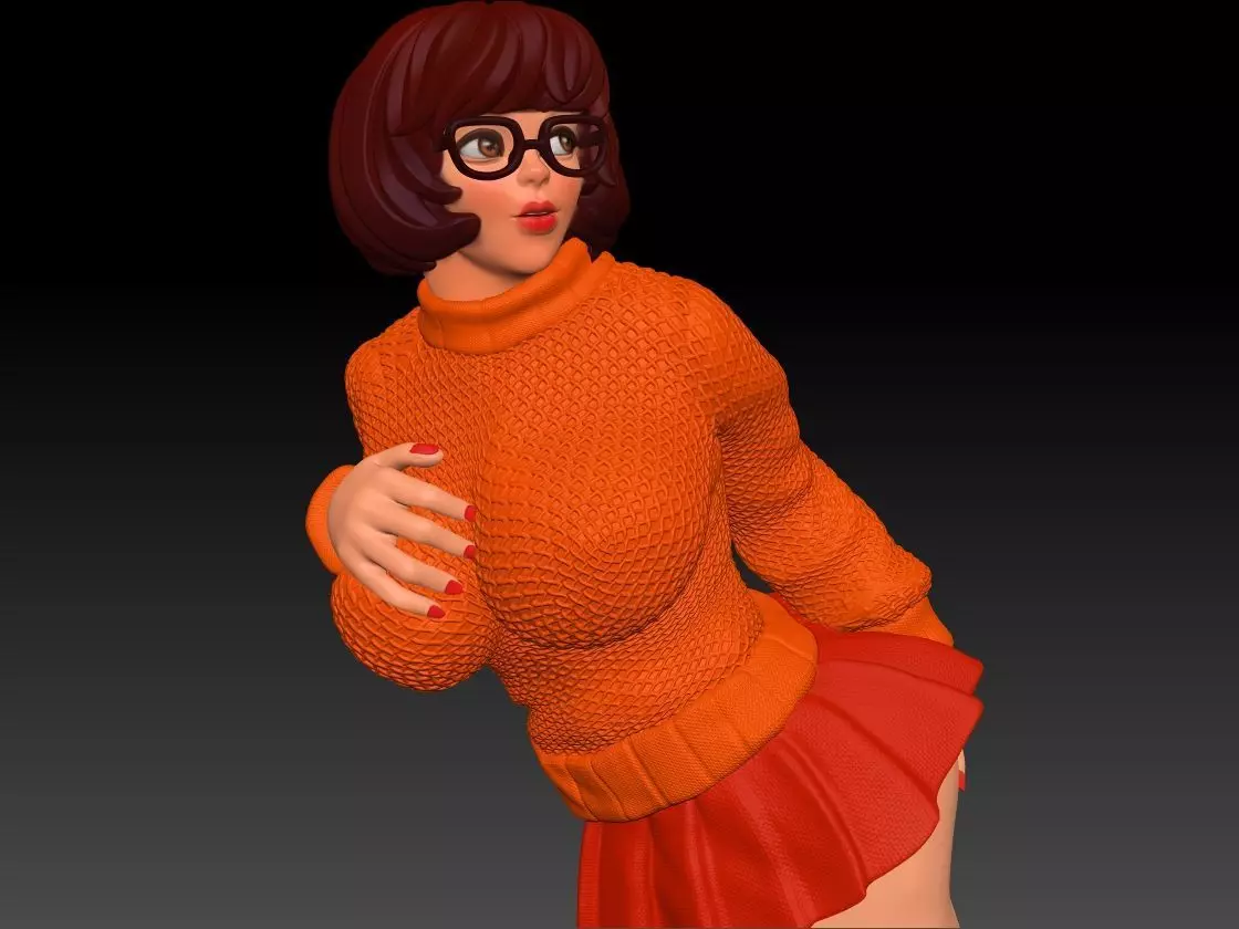 Velma Scooby Doo Fanart Collectible Figure 3D print model_12
