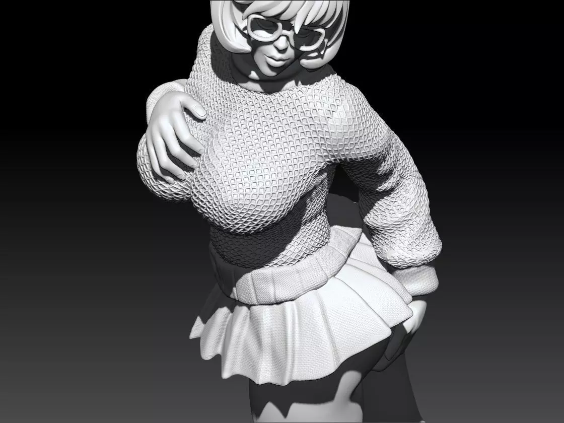 Velma Scooby Doo Fanart Collectible Figure 3D print model_14