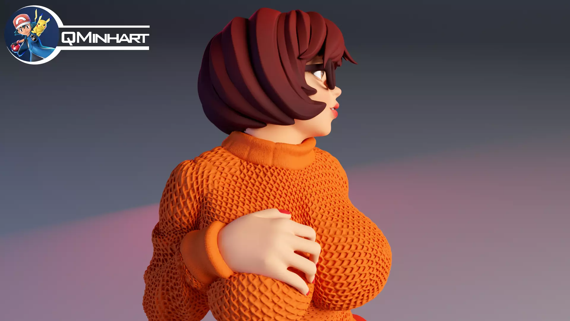 Velma Scooby Doo Fanart Collectible Figure 3D print model_45