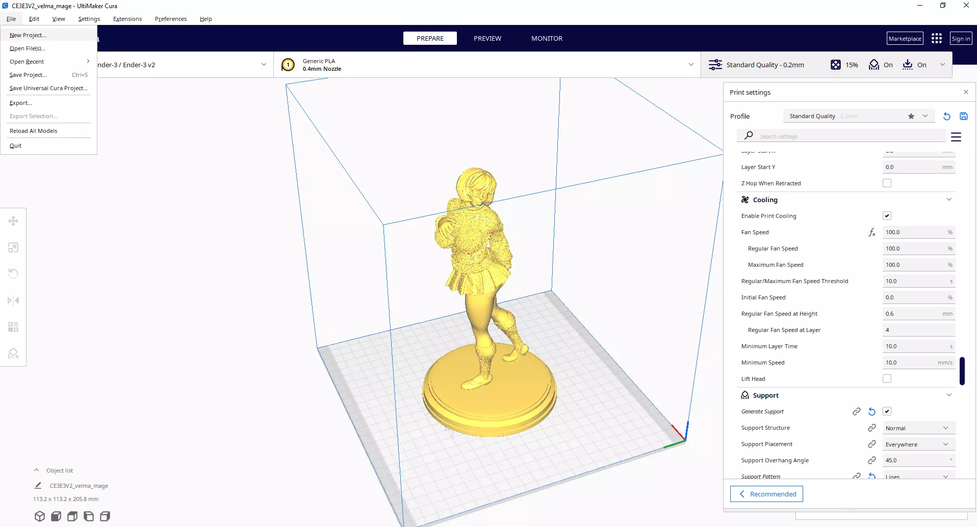 Velma Scooby Doo Fanart Collectible Figure 3D print model_20