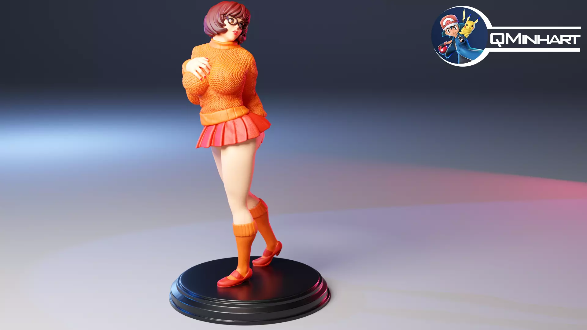 Velma Scooby Doo Fanart Collectible Figure 3D print model_30