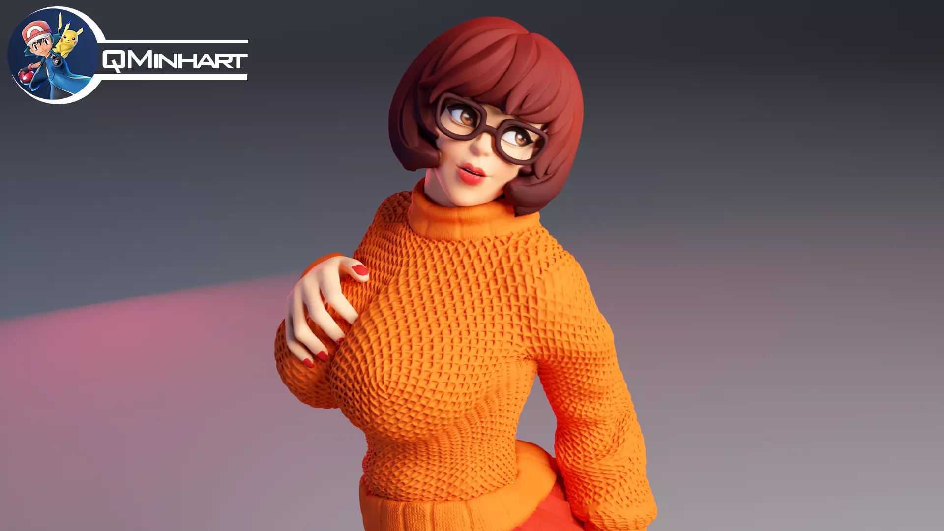 Velma Scooby Doo Fanart Collectible Figure 3D print model_0