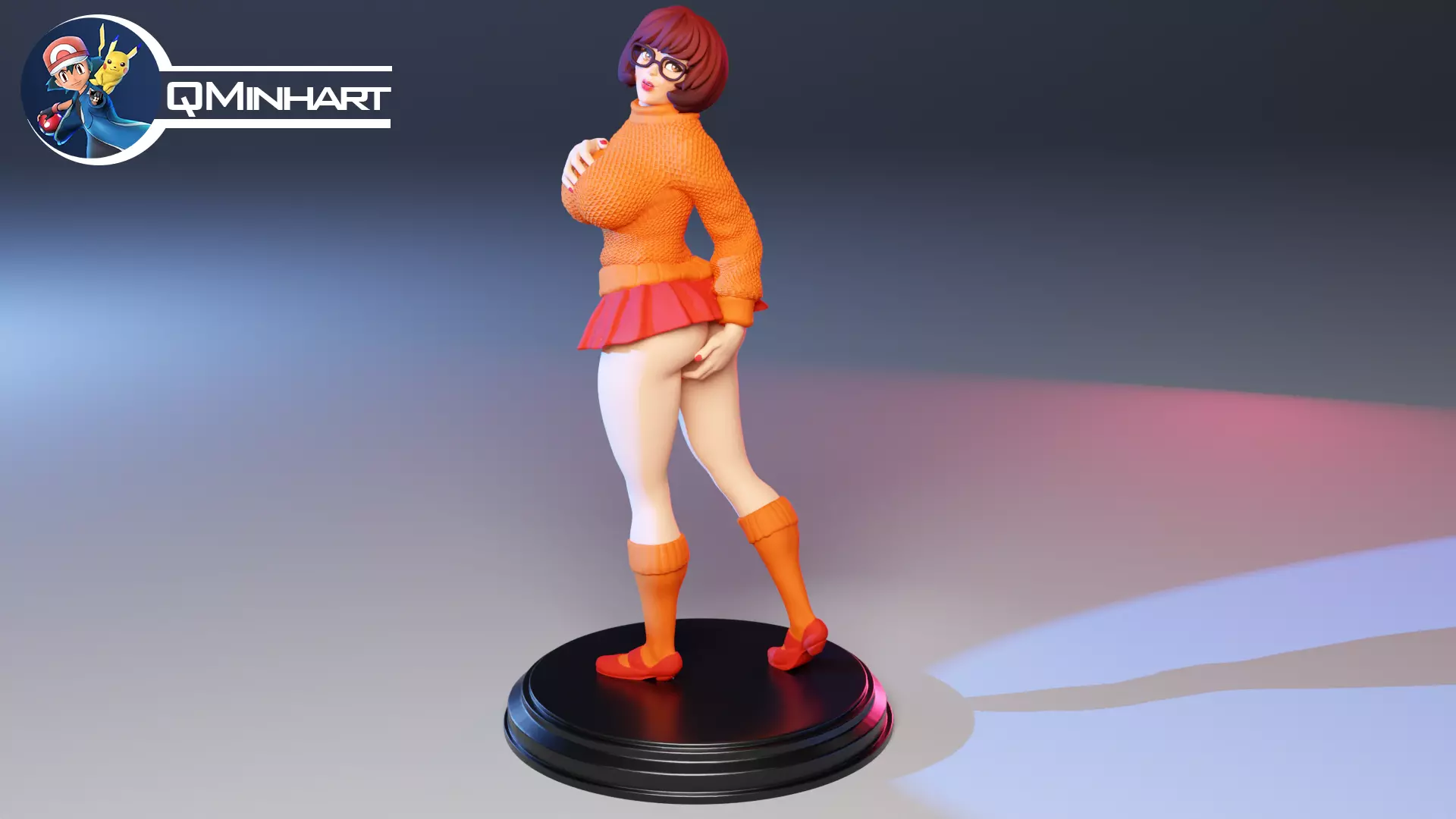 Velma Scooby Doo Fanart Collectible Figure 3D print model_2