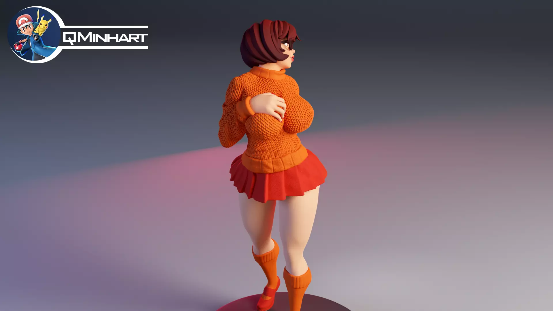 Velma Scooby Doo Fanart Collectible Figure 3D print model_18